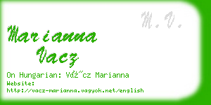 marianna vacz business card